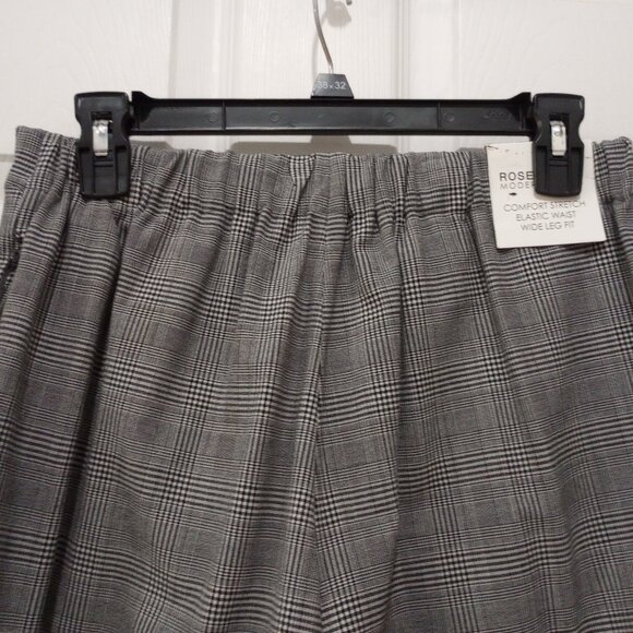 Gray Plaid Comfort Stretch Trouser Pants sz 6 NWT - Picture 5 of 10